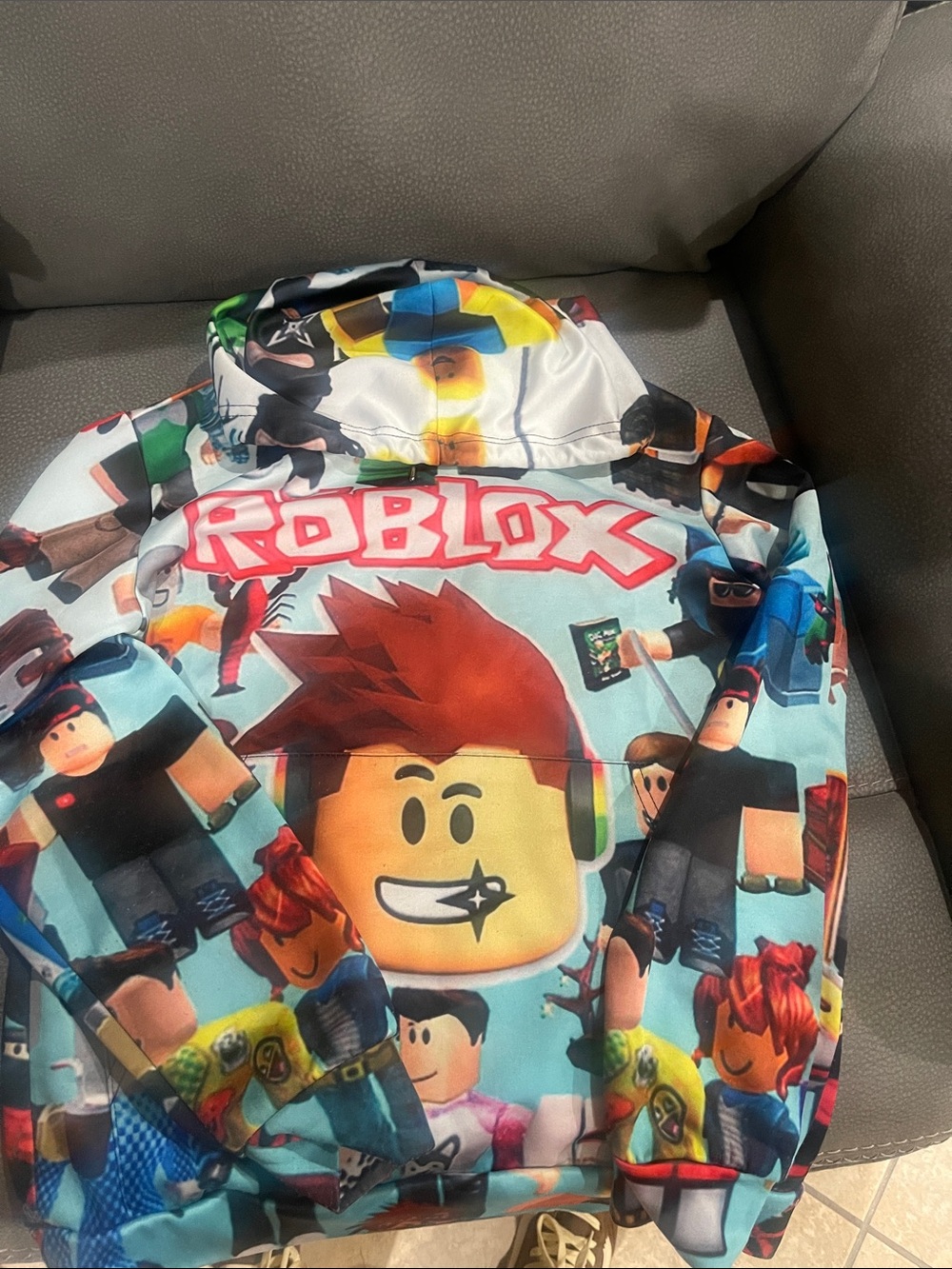 Roblox Graphic Hoodie with Multicolor Character Print